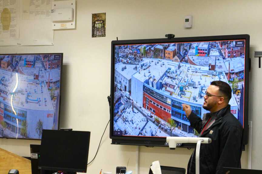 Victor Ramirez at Career Day