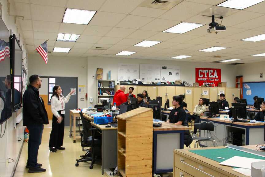 Victor Ramirez at Career Day