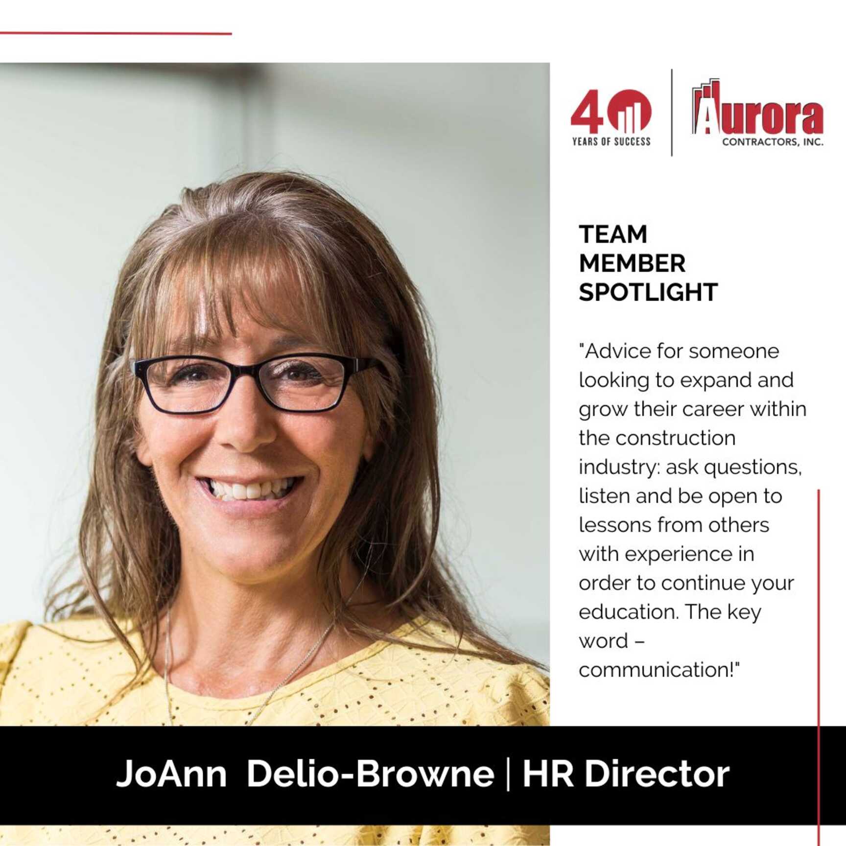Team Member Spotlight: JoAnn Delio-Browne
