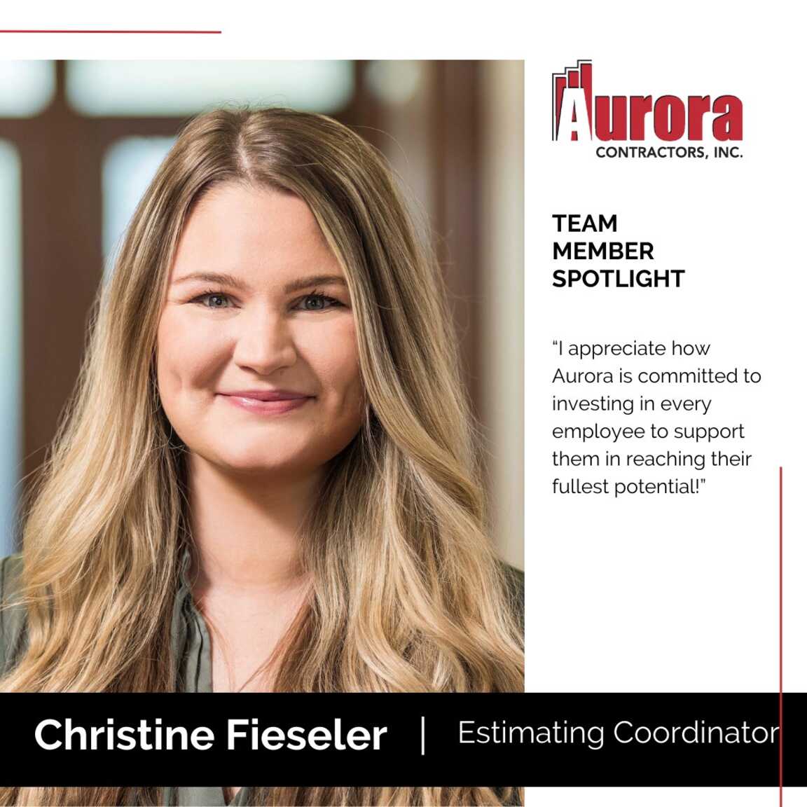 Team Member Spotlight: Christine Fieseler