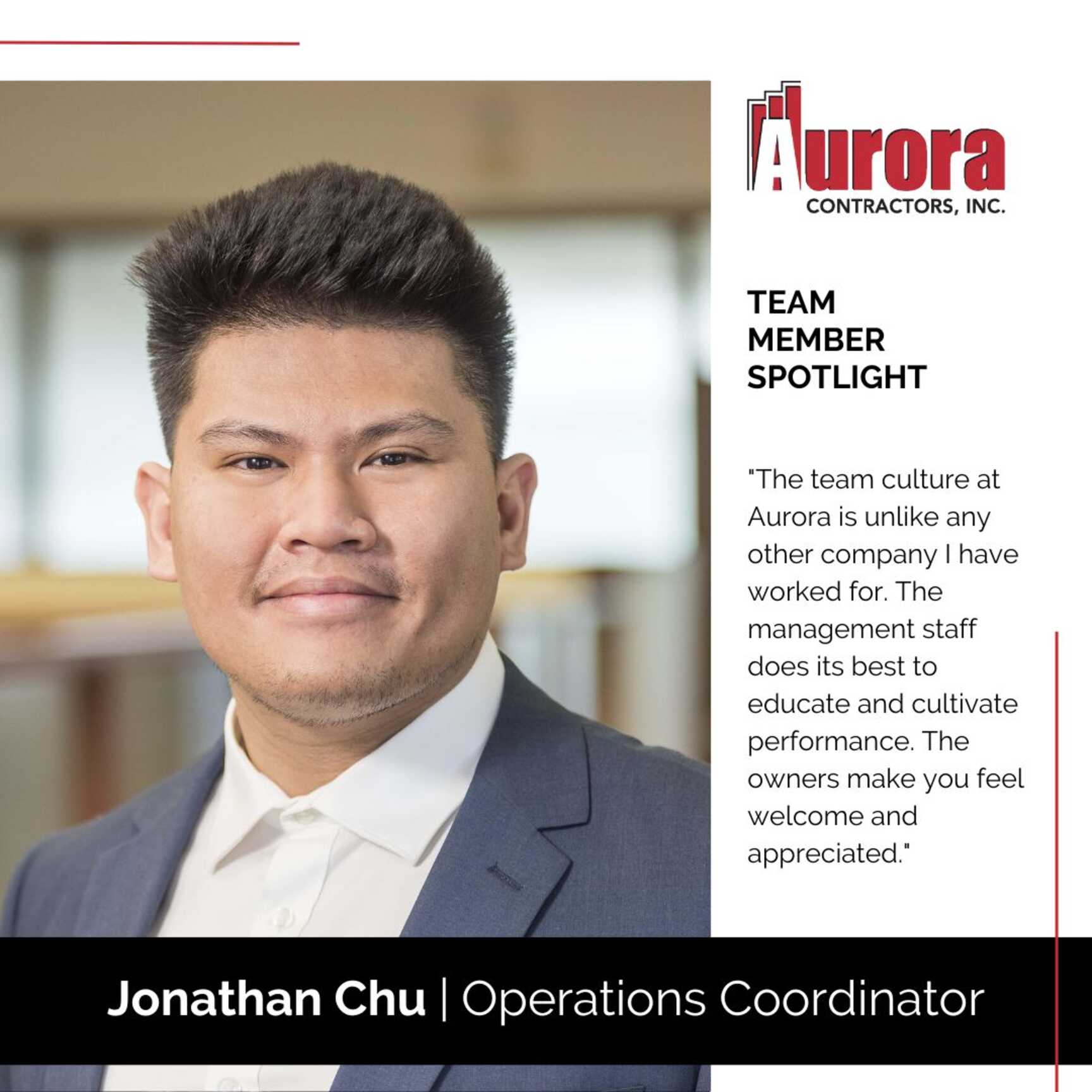 Team Member Spotlight: Jonathan Chu