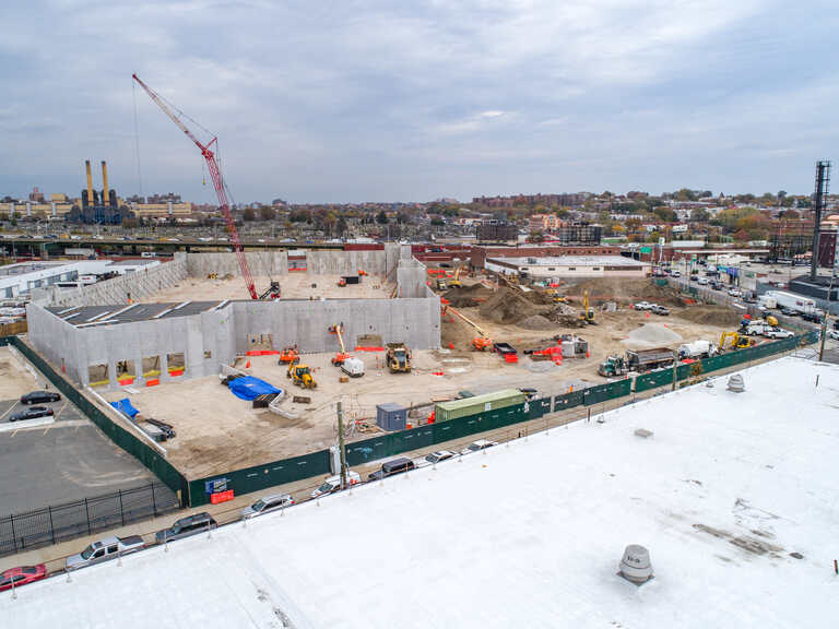 Home Depot - Aerial photo of construction
