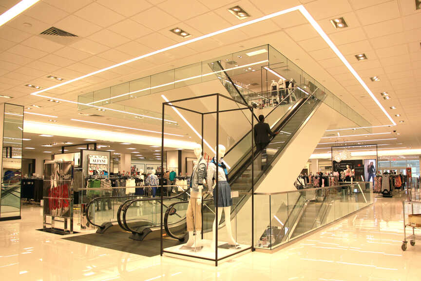 Macy's - Interior photo of escalator