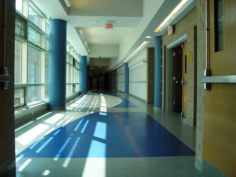 Sachem East High School - Interior photo of hallway
