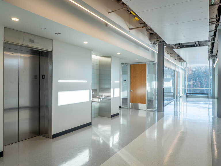 Stony Brook Innovation and Discovery Center - Interior photo of elevator