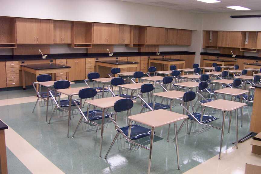 William Floyd Middle School - Interior photo of Desks
